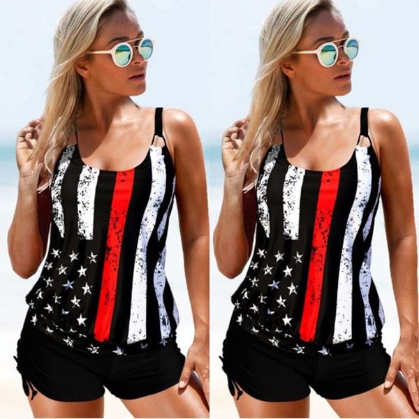 women's swimwear bikinis women swimsuit 2021 flag printed split suspender set maillot de bain femme, White;black
women's swimwear bikinis women swimsuit 2021 flag printed split suspender set maillot de bain femme, White;black