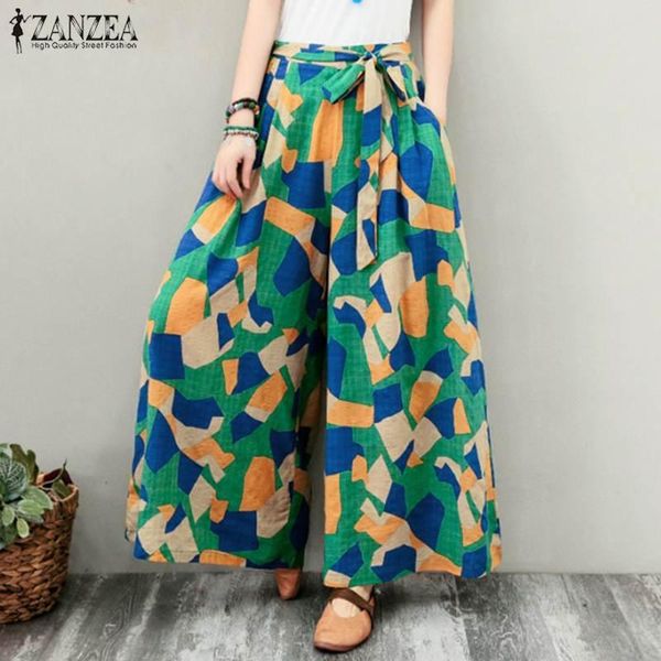 women's pants & capris stylish printed wide leg geometric trousers 2021 zanzea elastic waist long pantalon female summer turnip oversiz, Black;white
women's pants & capris stylish printed wide leg geometric trousers 2021 zanzea elastic waist long pantalon female summer turnip oversiz, Black;white