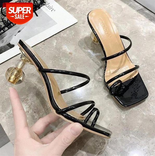 2021shaped high-heeled sandals summer white square toe ladies shoes transparent crystal heel slippers women luxury #ue33, Black
2021shaped high-heeled sandals summer white square toe ladies shoes transparent crystal heel slippers women luxury #ue33, Black