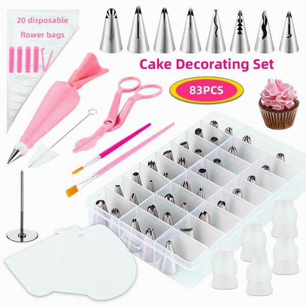 baking & pastry tools 83pc bag 48 stainless steel nozzle diy cake decorating tip set mouth icing piping cream spatula cookie decor
baking & pastry tools 83pc bag 48 stainless steel nozzle diy cake decorating tip set mouth icing piping cream spatula cookie decor