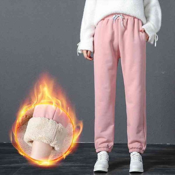 warm pants for women plus velvet bloomers keep warm sweatpants pink and black loose lamb trousers female legging pants, Black;white
warm pants for women plus velvet bloomers keep warm sweatpants pink and black loose lamb trousers female legging pants, Black;white