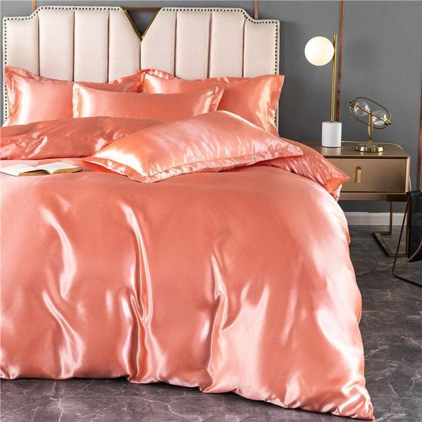 bedding sets simple high-end ice silk quilt summer bedroom set 1bed sheet+1quilt cover+2 pillowcase non-slip king/ size j8493
bedding sets simple high-end ice silk quilt summer bedroom set 1bed sheet+1quilt cover+2 pillowcase non-slip king/ size j8493