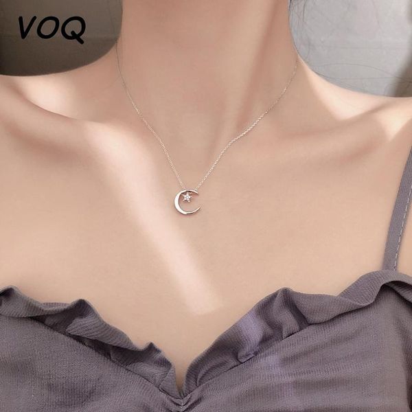 chains voq 925 sterling silver charm necklace for women trendy elegant moon stars pendant handmade clavicle chain bride jewelry
chains voq 925 sterling silver charm necklace for women trendy elegant moon stars pendant handmade clavicle chain bride jewelry