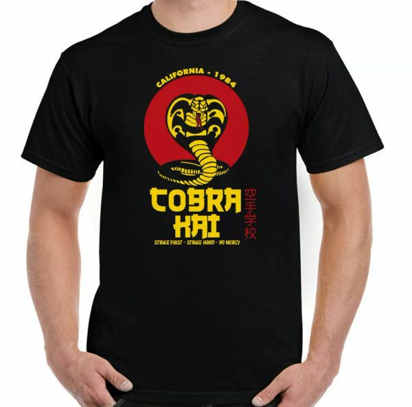 cobra kai t-shirt mens karate kid mr miyagi do karate mma training gym ufc, White;black
cobra kai t-shirt mens karate kid mr miyagi do karate mma training gym ufc, White;black
