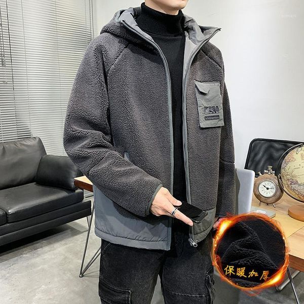 men's jackets lambs wool coat winter warm thick windbreaker fleece joining together men harajuku m-5xl, Black;brown
men's jackets lambs wool coat winter warm thick windbreaker fleece joining together men harajuku m-5xl, Black;brown