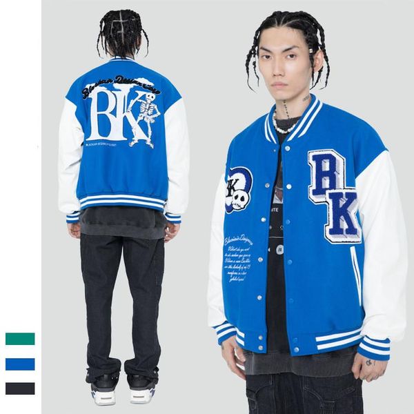 men's jackets 2021 fall and winter campus jacket color sleeve towel embroidered armband baseball uniform for men women coat, Black;brown
men's jackets 2021 fall and winter campus jacket color sleeve towel embroidered armband baseball uniform for men women coat, Black;brown