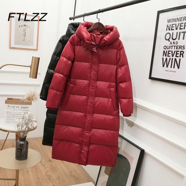 women's down & parkas women long jacket winter warm thick hooded white duck coat ladies casual solid korean outwear female, Black
women's down & parkas women long jacket winter warm thick hooded white duck coat ladies casual solid korean outwear female, Black