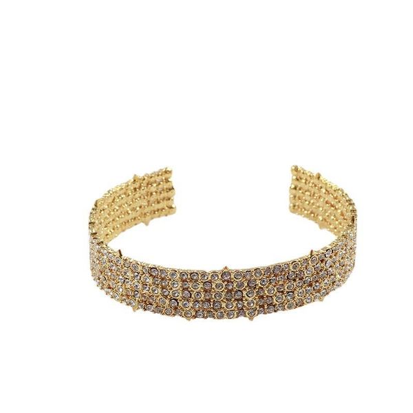 bangle european and american wide version full diamond dense inlaid open couple bracelet women, Black
bangle european and american wide version full diamond dense inlaid open couple bracelet women, Black