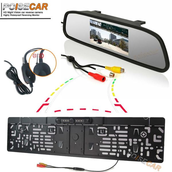 car video poisecar wireless intelligent dynamic trajectory moving guide license plate camera with 5 inch hd mirror monitor
car video poisecar wireless intelligent dynamic trajectory moving guide license plate camera with 5 inch hd mirror monitor