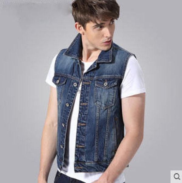 men's vests 2021 spring and autumn denim sleeveless jacket casual korean large size single breasted jean vest waistcoat j140, Black;white
men's vests 2021 spring and autumn denim sleeveless jacket casual korean large size single breasted jean vest waistcoat j140, Black;white