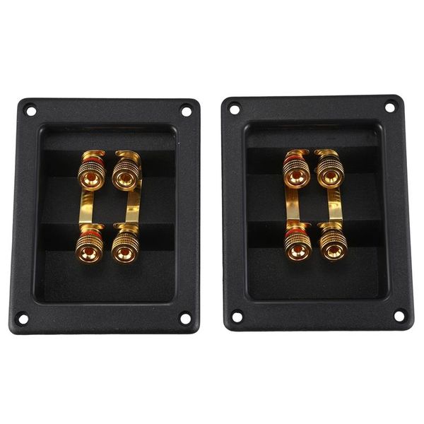 portable speakers terminal box shell 4 copper binding post (install hole 94x74mm)wire cable connector / speaker junction
portable speakers terminal box shell 4 copper binding post (install hole 94x74mm)wire cable connector / speaker junction