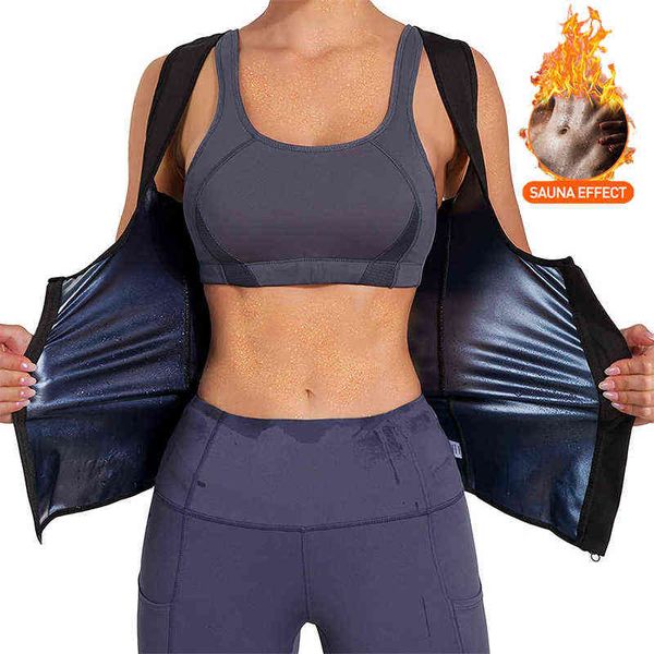 women sauna shaper vest thermo sweat shapewear tank slimming vest waist trainer corset gym fitness workout zipper shirt 211112, Black;white
women sauna shaper vest thermo sweat shapewear tank slimming vest waist trainer corset gym fitness workout zipper shirt 211112, Black;white
