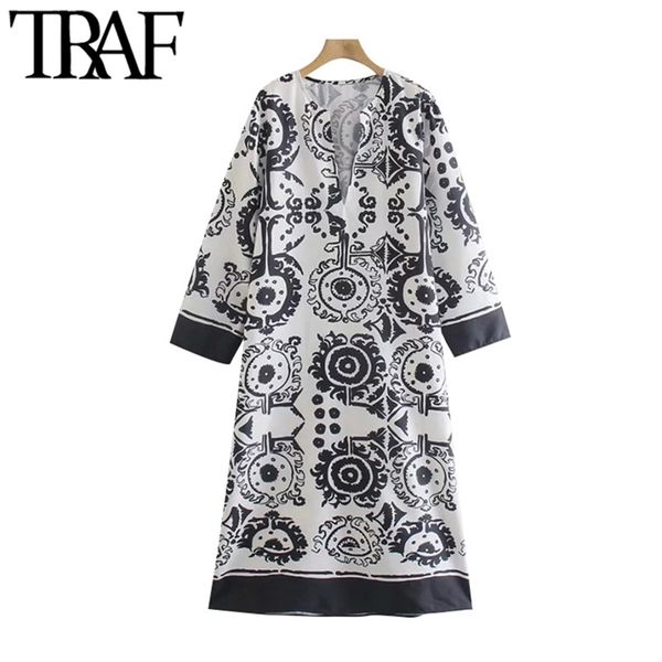 women chic fashion patchwork paisley print midi dress vintage v neck long sleeve female dresses vestidos 210507, Black;gray
women chic fashion patchwork paisley print midi dress vintage v neck long sleeve female dresses vestidos 210507, Black;gray