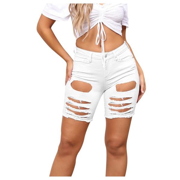 women's shorts summer casual denim frayed tassel ripped jeans multicolor womenswear, White;black
women's shorts summer casual denim frayed tassel ripped jeans multicolor womenswear, White;black
