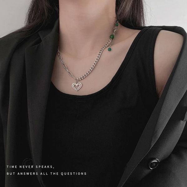 pendant necklaces woman heart necklace women beads chain lovers jewelry wedding silver color trendy kpop party metal collares
pendant necklaces woman heart necklace women beads chain lovers jewelry wedding silver color trendy kpop party metal collares