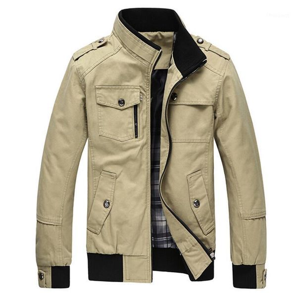 men's jackets jacket men`s casual cotton stand collar coats army military men coat male casaco jaqueta masculina, Black;brown
men's jackets jacket men`s casual cotton stand collar coats army military men coat male casaco jaqueta masculina, Black;brown