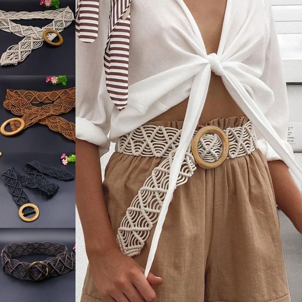 1pcs women wood round buckle crochet waist belt ladies casual bohemian woven dress girls summer wide band belts, Black;brown
1pcs women wood round buckle crochet waist belt ladies casual bohemian woven dress girls summer wide band belts, Black;brown