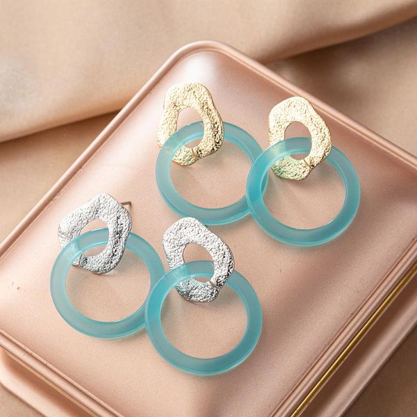 hoop & huggie fashion korean simple temperament geometric oval hollow resin circle earrings for women, Golden;silver
hoop & huggie fashion korean simple temperament geometric oval hollow resin circle earrings for women, Golden;silver