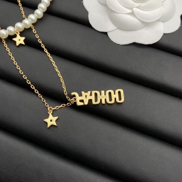 designer jewelry 2021 new necklace star same simple fashion double-layer pearl necklace, Black
designer jewelry 2021 new necklace star same simple fashion double-layer pearl necklace, Black