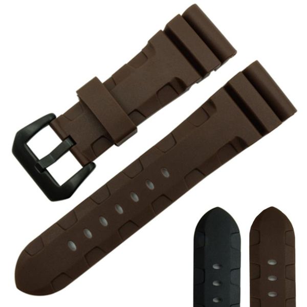 watch bands silicone rubber watchband 22mm 24mm 26mm sport strap black brown color wristband bracelet waterproof belt for pam
watch bands silicone rubber watchband 22mm 24mm 26mm sport strap black brown color wristband bracelet waterproof belt for pam