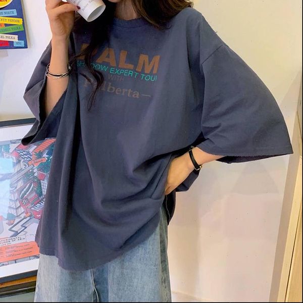 letter womens t shirt print summer shirts women korean casual streetwear vintage harajuku loose cotton tees plus size x053, White
letter womens t shirt print summer shirts women korean casual streetwear vintage harajuku loose cotton tees plus size x053, White