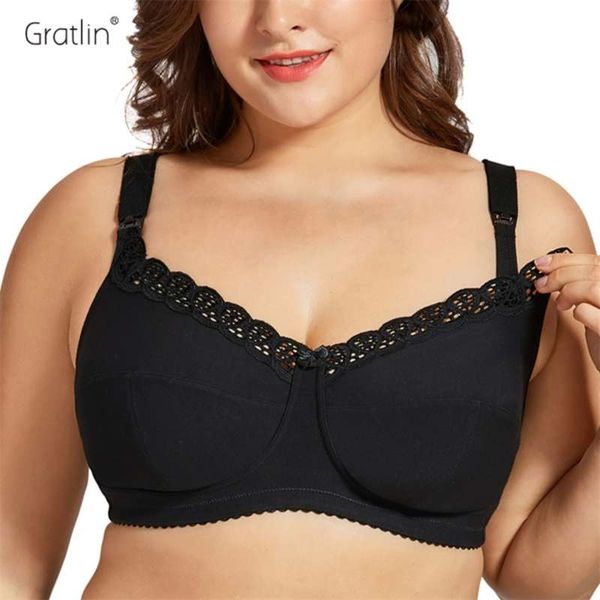 women's plus size breastfeeding nursing bra cotton wiresoft maternity bra with lace trim 210928, White
women's plus size breastfeeding nursing bra cotton wiresoft maternity bra with lace trim 210928, White
