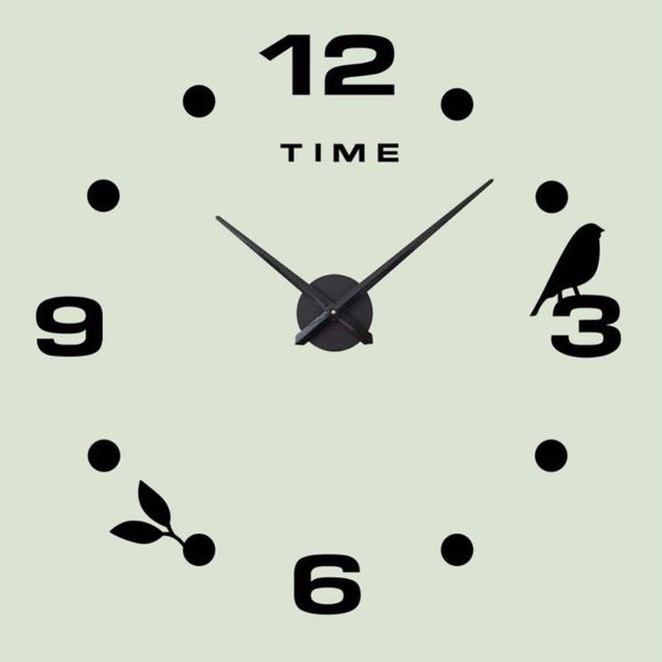 wall clocks 3d mirror surface numbers clock hanging frameless leaf bird pattern design watch living room home decorations crafts 1pc
wall clocks 3d mirror surface numbers clock hanging frameless leaf bird pattern design watch living room home decorations crafts 1pc