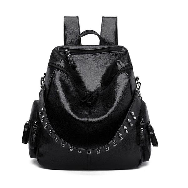 women anti-theft backpack pu leather daypack large capacity casual satchel shoulder bag for teenager girls style
women anti-theft backpack pu leather daypack large capacity casual satchel shoulder bag for teenager girls style