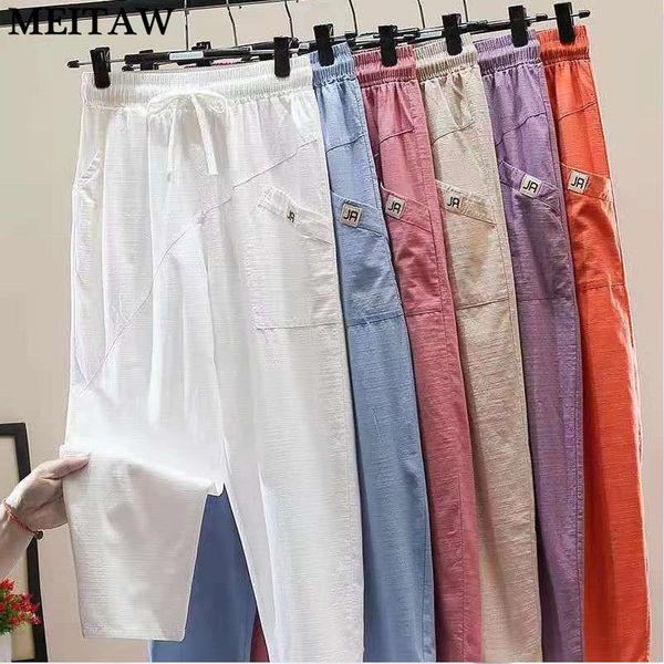 women's pants & capris 2021 summer autumn soft women loose linen ladies plus size harem female korean harajuku black trousers, Black;white
women's pants & capris 2021 summer autumn soft women loose linen ladies plus size harem female korean harajuku black trousers, Black;white