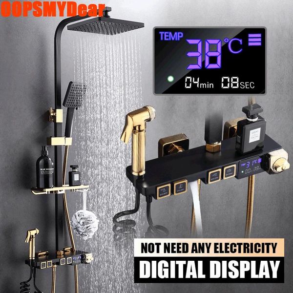 cold shower set bathroom smart thermostatic system wall mount square head spa rainfall bath faucet luxury full kit sets
cold shower set bathroom smart thermostatic system wall mount square head spa rainfall bath faucet luxury full kit sets