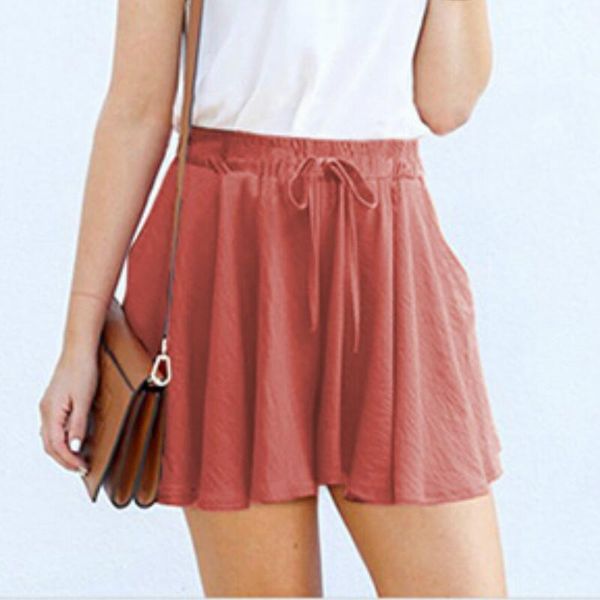 women's shorts 2021 summer women femme high waisted for loose wide leg pure color short, White;black
women's shorts 2021 summer women femme high waisted for loose wide leg pure color short, White;black