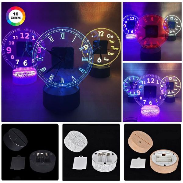 night lights customization led alarm clock 3d lamp clocks for bedroom nightlight desk table home decor 7 color touch switch light
night lights customization led alarm clock 3d lamp clocks for bedroom nightlight desk table home decor 7 color touch switch light