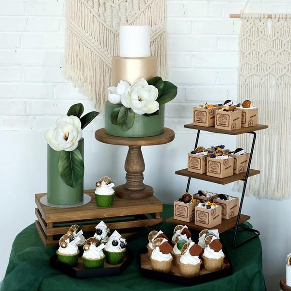 other bakeware creative gifts cake display stand combination retro style wooden dessert decoration table wedding birthday party banquet prop
other bakeware creative gifts cake display stand combination retro style wooden dessert decoration table wedding birthday party banquet prop