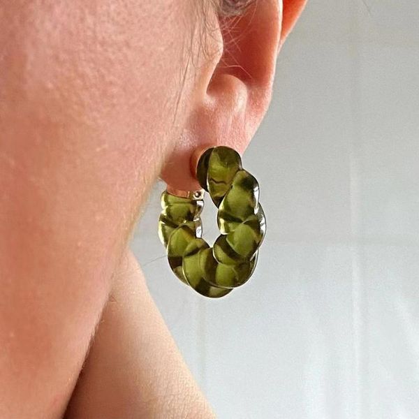 hoop & huggie 2021trendy transparent resin twist earrings for women girls geometric irregular metal acrylic jewelry, Golden;silver
hoop & huggie 2021trendy transparent resin twist earrings for women girls geometric irregular metal acrylic jewelry, Golden;silver
