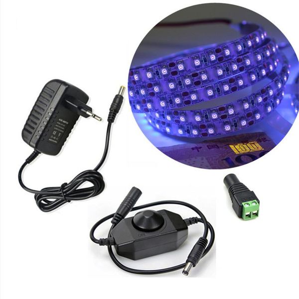 strips uv led strip light kit 12v smd 3528 1m 2m 3m 4m 5m waterproof ribbon purple flexible ultraviolet tape+12v adapter+dimmer switch
strips uv led strip light kit 12v smd 3528 1m 2m 3m 4m 5m waterproof ribbon purple flexible ultraviolet tape+12v adapter+dimmer switch