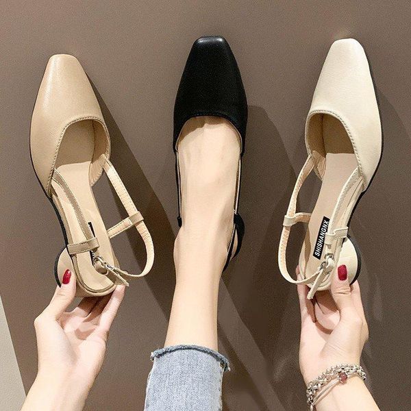 sandals square toe women 2021 summer thick heels hollow single shoes woman buckle strap head solid leather, Black
sandals square toe women 2021 summer thick heels hollow single shoes woman buckle strap head solid leather, Black