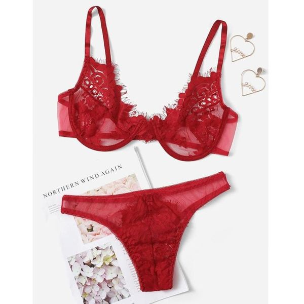 bras sets women lingerie set plus size ladies sexy-lingerie nightwear g-string underwear lace bra sleepwear s-2xl femme 3@, Red;black
bras sets women lingerie set plus size ladies sexy-lingerie nightwear g-string underwear lace bra sleepwear s-2xl femme 3@, Red;black