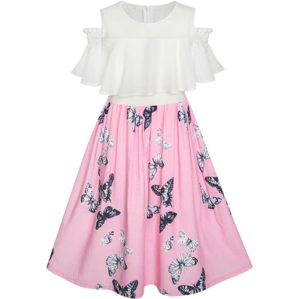 girl's dresses girls dress chiffon butterfly ruffle cold shoulder white pink 2021 summer princess wedding party girl clothes pageant, Red;yellow
girl's dresses girls dress chiffon butterfly ruffle cold shoulder white pink 2021 summer princess wedding party girl clothes pageant, Red;yellow