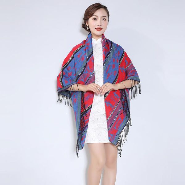 ethnic style women thickened warmth poncho casual long autumn winter travel print shawl big square imitation cashmere scarf scarves, Blue;gray
ethnic style women thickened warmth poncho casual long autumn winter travel print shawl big square imitation cashmere scarf scarves, Blue;gray