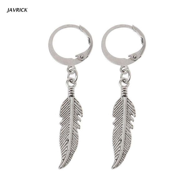 dangle & chandelier x5qd vintage leaf titanium steel feather pendant hoop earrings korean jewelry unisex, Silver
dangle & chandelier x5qd vintage leaf titanium steel feather pendant hoop earrings korean jewelry unisex, Silver