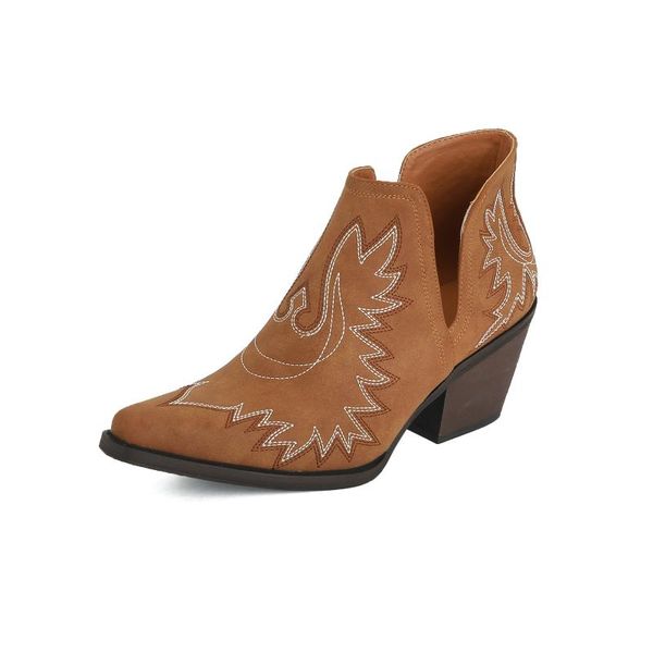 boots classic embroidered western cowboy europe america style retro lady riding ankle pointed toe women footwear, Black
boots classic embroidered western cowboy europe america style retro lady riding ankle pointed toe women footwear, Black