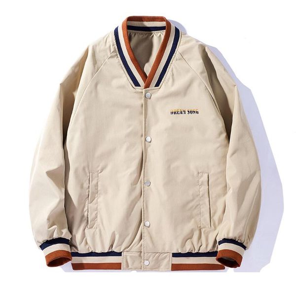 men's jackets 2021 arrival fashion rib sleeve brand clothing bomber jacket men casual spring baseball uniform cardigan coat, Black;brown
men's jackets 2021 arrival fashion rib sleeve brand clothing bomber jacket men casual spring baseball uniform cardigan coat, Black;brown