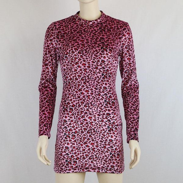 women leopard print mini dress turtleneck long sleeve vintage retro ladies casual party club vestido dresses, Black;gray
women leopard print mini dress turtleneck long sleeve vintage retro ladies casual party club vestido dresses, Black;gray