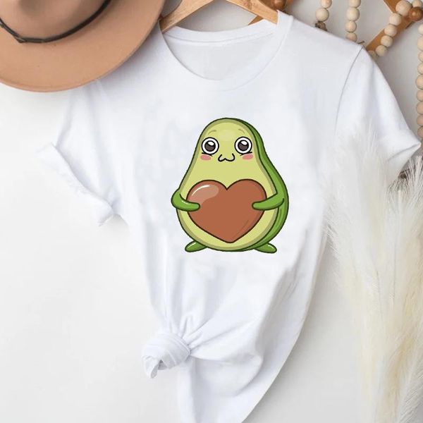 women's t-shirt t-shirts women cartoon love heart valentine's day fruit avocado vogue clothes stylish tshirt lady print girl tee, White
women's t-shirt t-shirts women cartoon love heart valentine's day fruit avocado vogue clothes stylish tshirt lady print girl tee, White