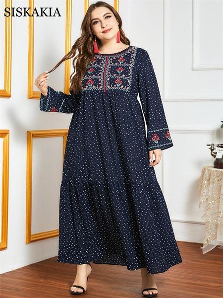 casual dresses siskakia indie folk floral embroidery dot maxi dress for women fall 2021 elegant o neck long sleeve plus size arabic clothes, Black;gray
casual dresses siskakia indie folk floral embroidery dot maxi dress for women fall 2021 elegant o neck long sleeve plus size arabic clothes, Black;gray