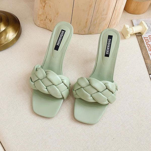 sandals women 2021 summer closed toe stilettos fashion weave square slippers zapatillas mujefy45, Black
sandals women 2021 summer closed toe stilettos fashion weave square slippers zapatillas mujefy45, Black