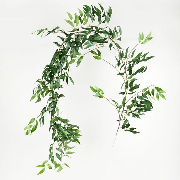 decorative flowers & wreaths 1pc green artificial fake hanging vine rattan garland christmas wedding for home party wall decoration
decorative flowers & wreaths 1pc green artificial fake hanging vine rattan garland christmas wedding for home party wall decoration