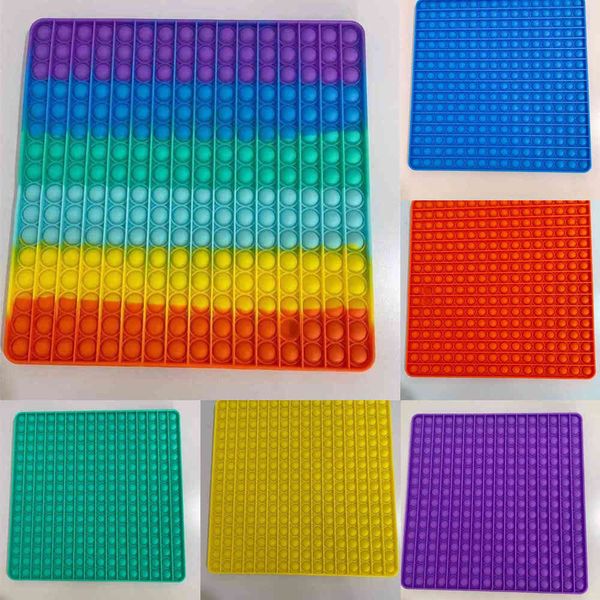 30*30cm big size rainbow push pop bubble poppers board fidget toys mega jumbo sup large poo its tik tok finger puzzle stress relief game anx
30*30cm big size rainbow push pop bubble poppers board fidget toys mega jumbo sup large poo its tik tok finger puzzle stress relief game anx