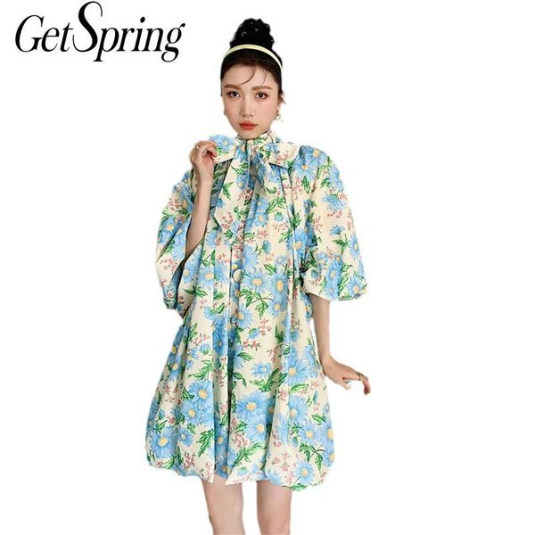 casual dresses getspring women dress puff sleeve bow bandage printing shirt vintage high waist cotton summer 2021, Black;gray
casual dresses getspring women dress puff sleeve bow bandage printing shirt vintage high waist cotton summer 2021, Black;gray