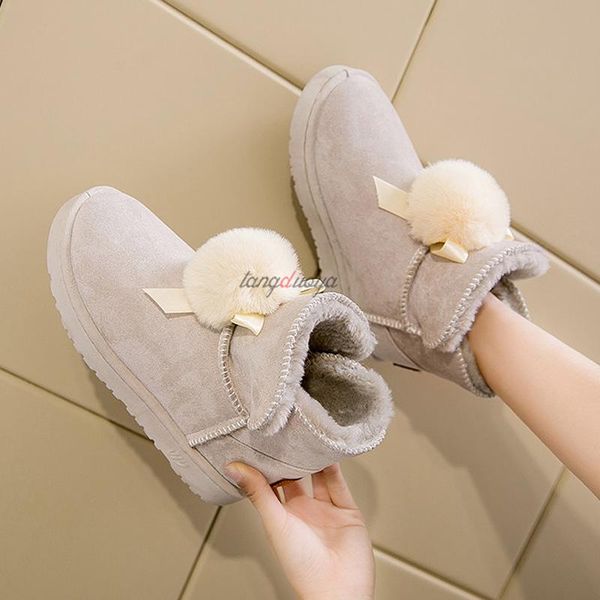 boots women snow flat short plush ladies faux fur ball winter cute warm shoes ankle fashion, Black
boots women snow flat short plush ladies faux fur ball winter cute warm shoes ankle fashion, Black